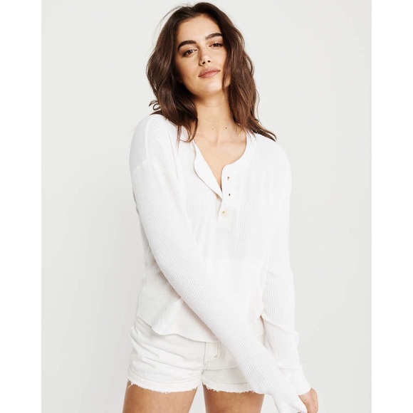 Abercrombie & Fitch Tops - Abercrombie & Fitch Cozy Ribbed Henley